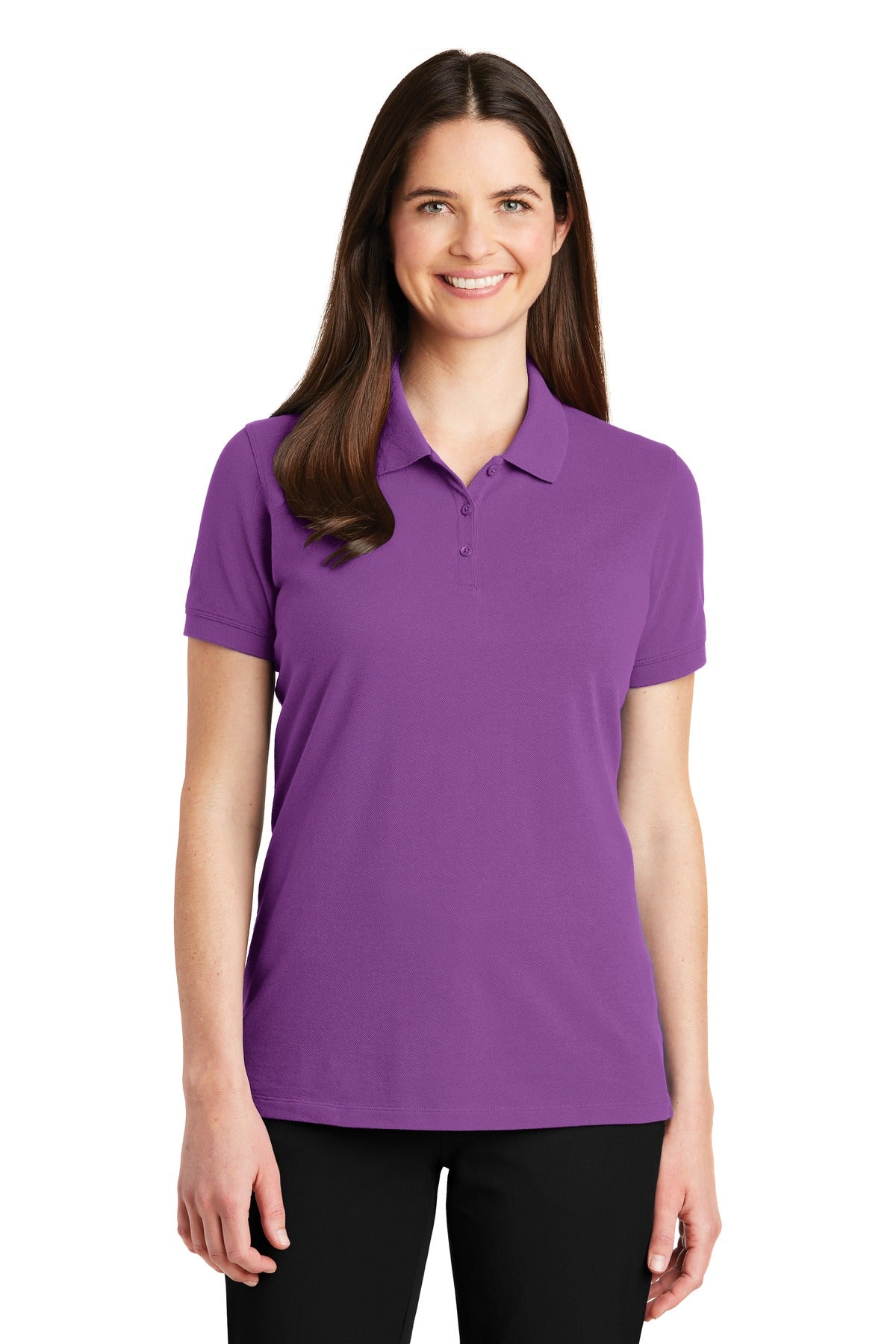 Port Auth. Womens Cotton Logo Polo. LK8000. Logo Shirts Direct
