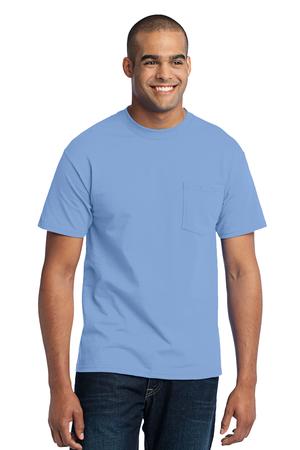 Port & Company Men's Core Blend Pocket Tee. PC55P.