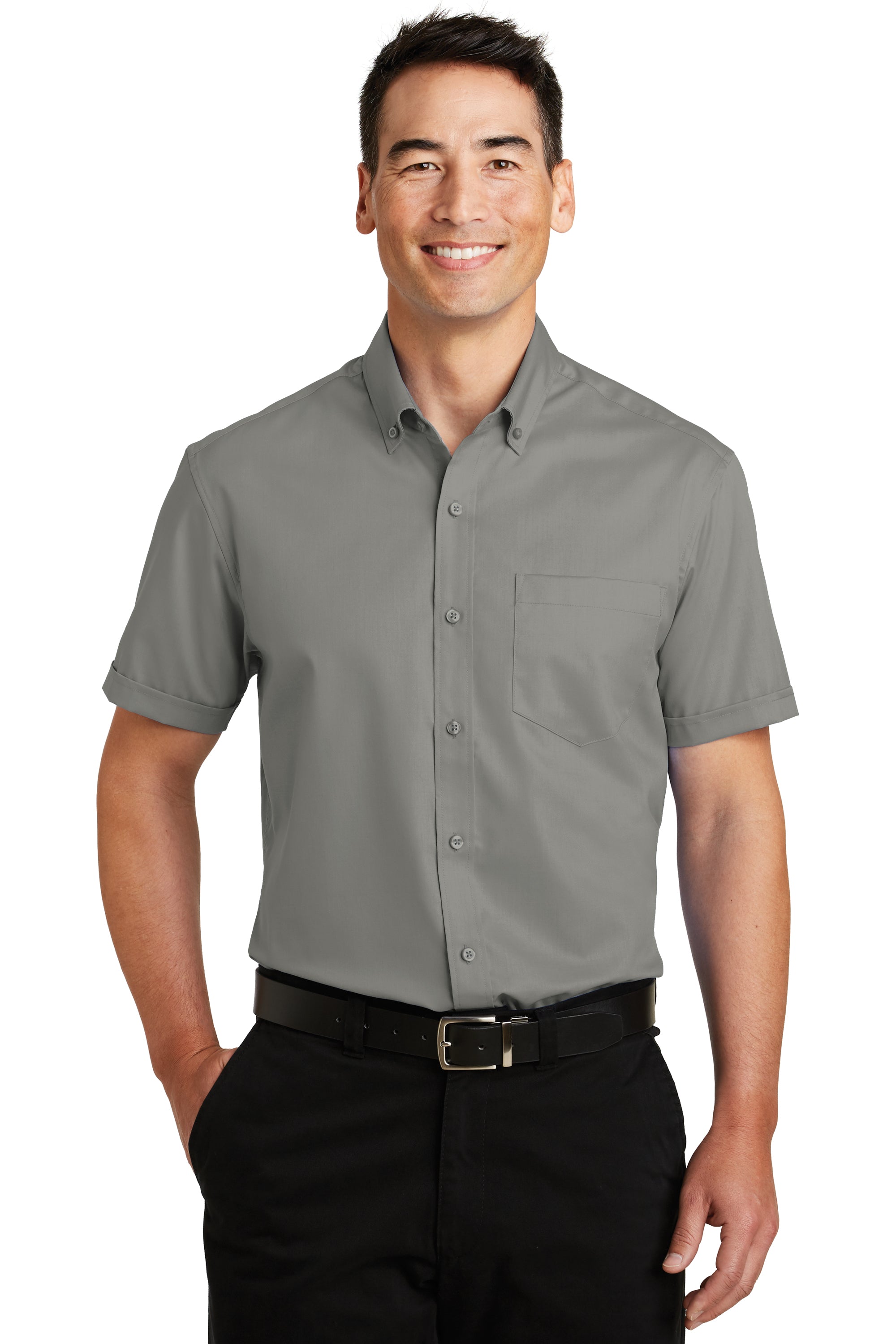 Port Authority S664 Short-Sleeve SuperPro Twill Dress Shirt