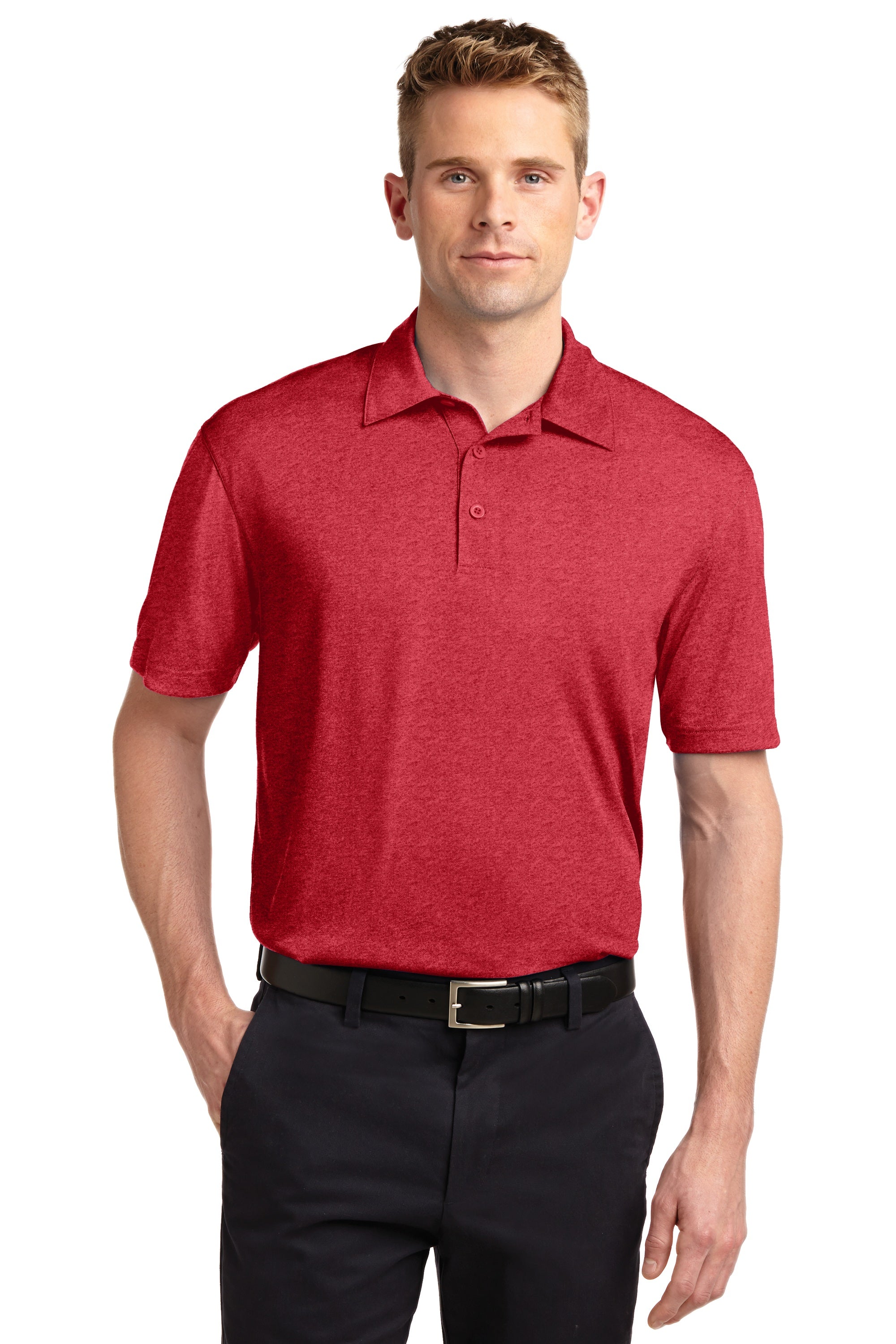 Sport-Tek ST660 Men's Heather Contender Polo Shirt