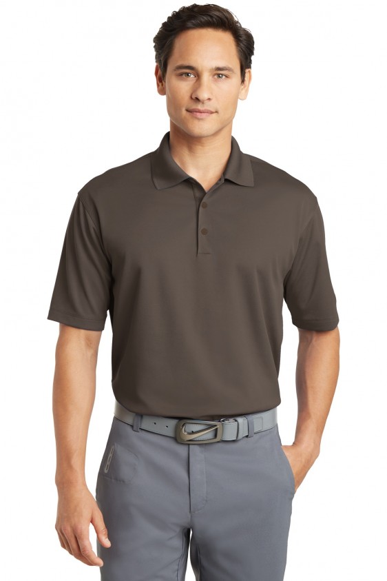 brown nike polo shirt