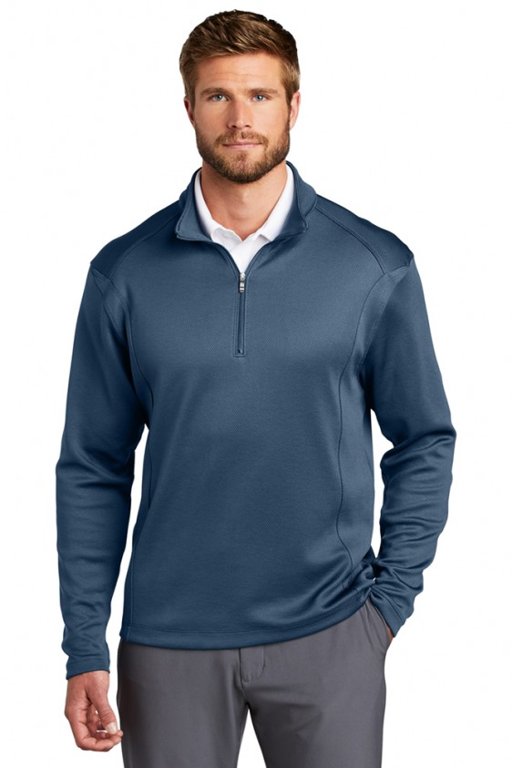 nike golf pullover blue