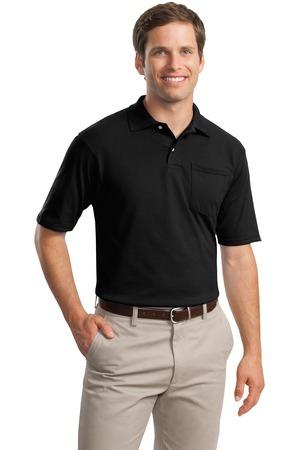 S,M,L,XL Jerzees MENS Polo Shirt with POCKET Cotton/Poly Blend with SPOTSHIELD 