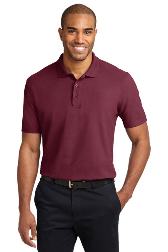 burgundy polo