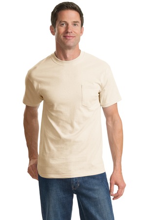 PC61P Black Apparel Port & Company Essential T Shirt with Pocket 