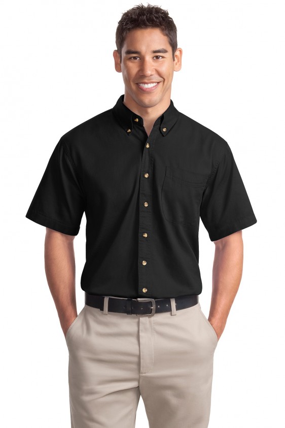 Port Authority Men's Short Sleeve Twill Shirt. S500T.