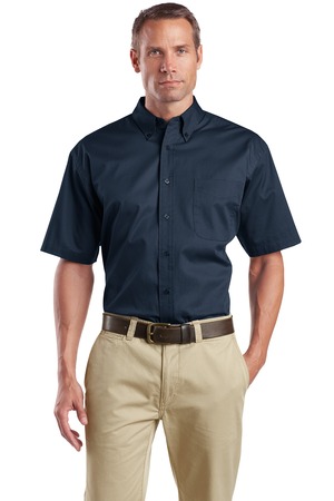 CornerStone Men's Short Sleeve SuperPro Twill Shirt. SP18.
