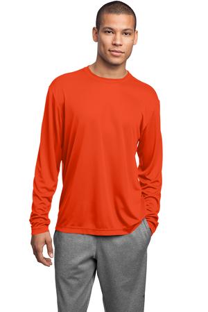 MEN'S MOISTURE WICKING Dri fit Long Sleeve SPORT-TEK T-shirt NEW XS-4XL  ST350LS