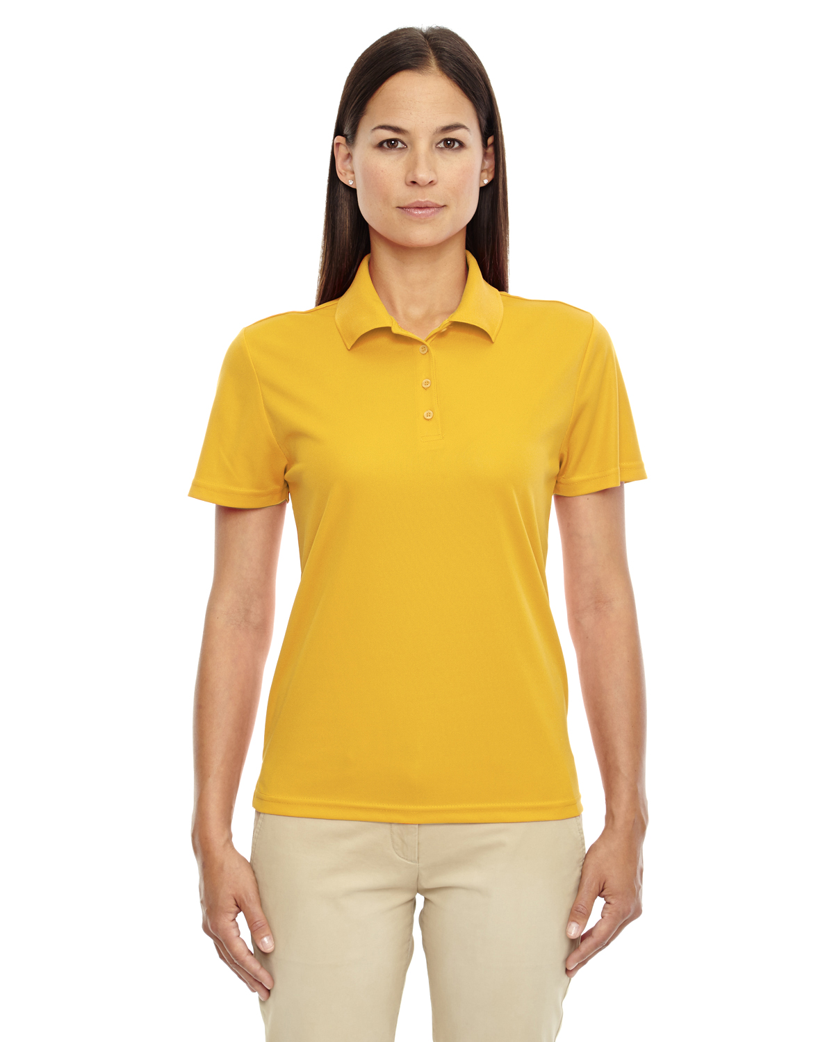 yellow polo t shirt women's