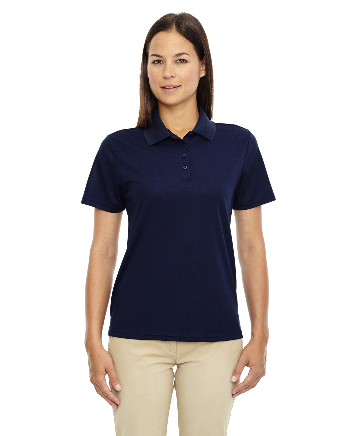 blue womens polo shirt