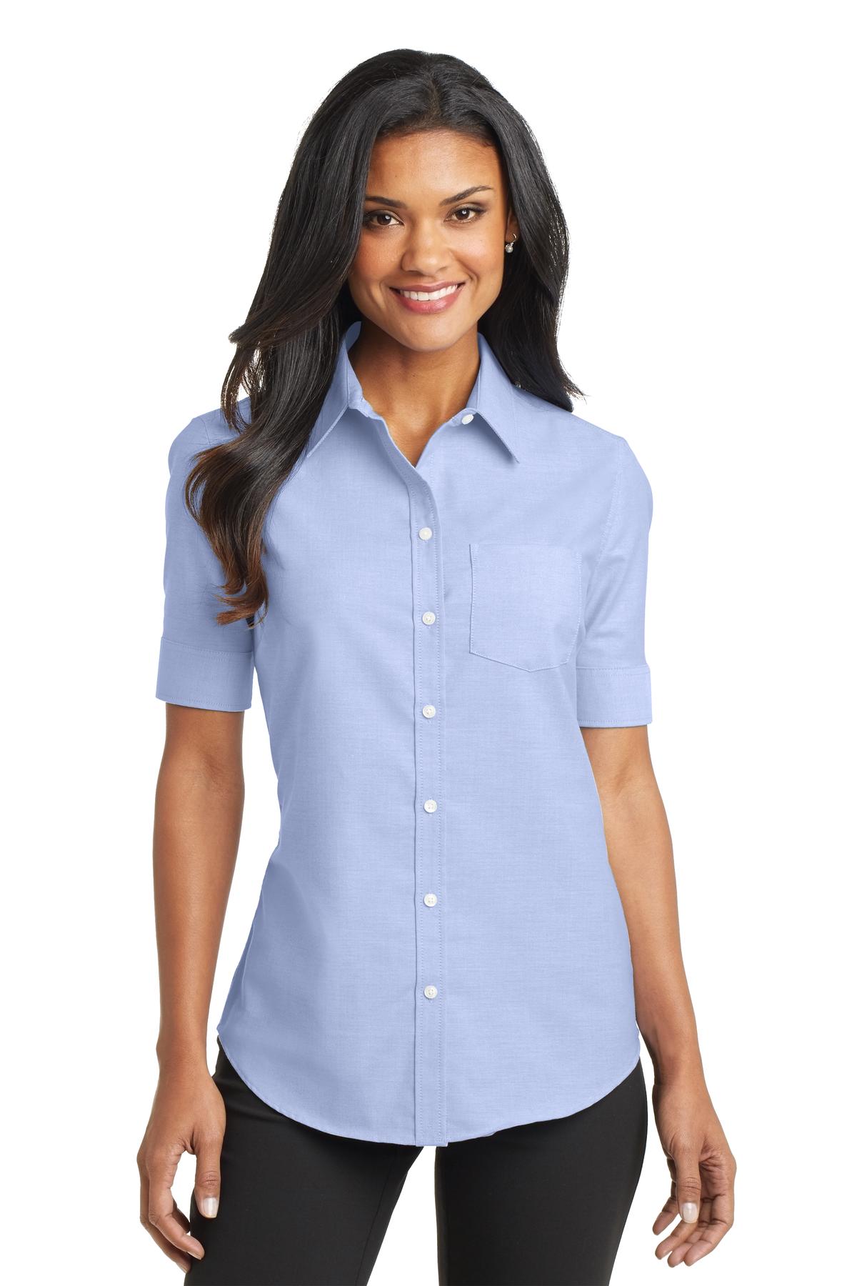 Port Authority Ladies Long Sleeve Perfect Denim Shirt, Product