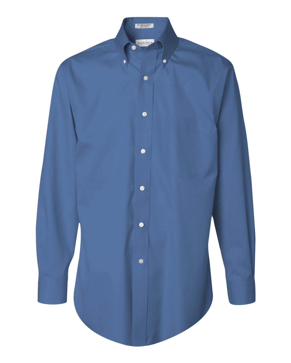 VAN HEUSEN Wrinkle-Free Oxford Button-Down Short Sleeve Shirt  M 15-15 1/2  NWT 