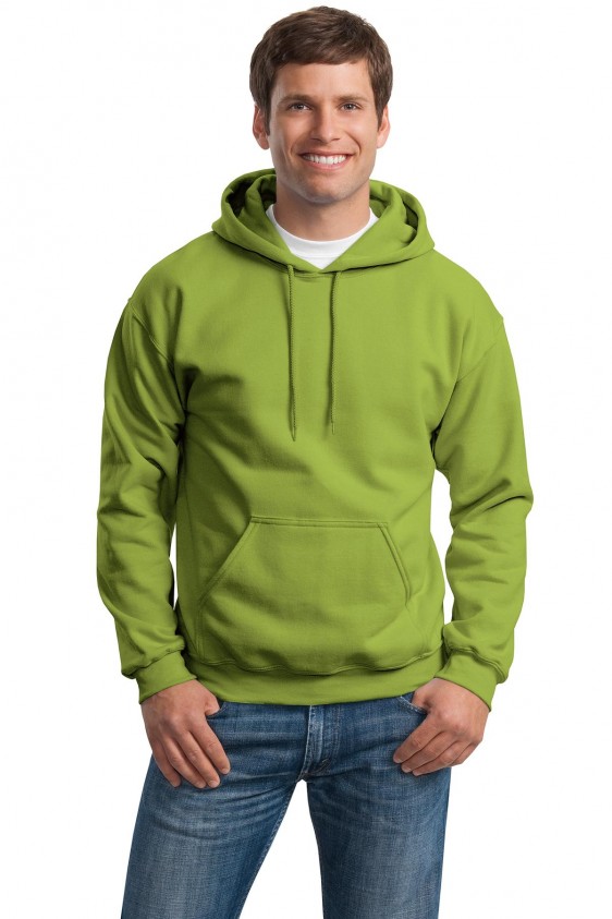 2 Pack Gildan G18500 Heavy Blend Adult Hooded Sweatshirt L Military Green 