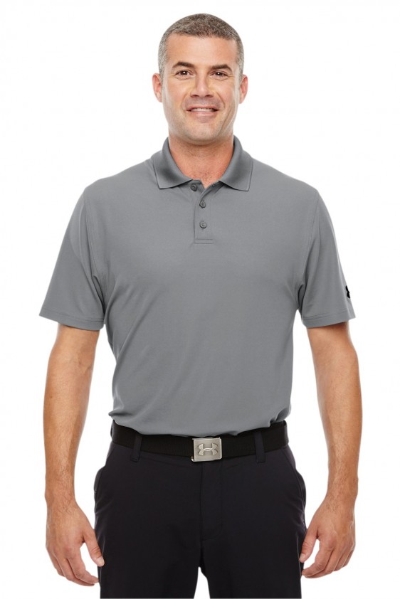 under armour corporate men's graphite tech polo