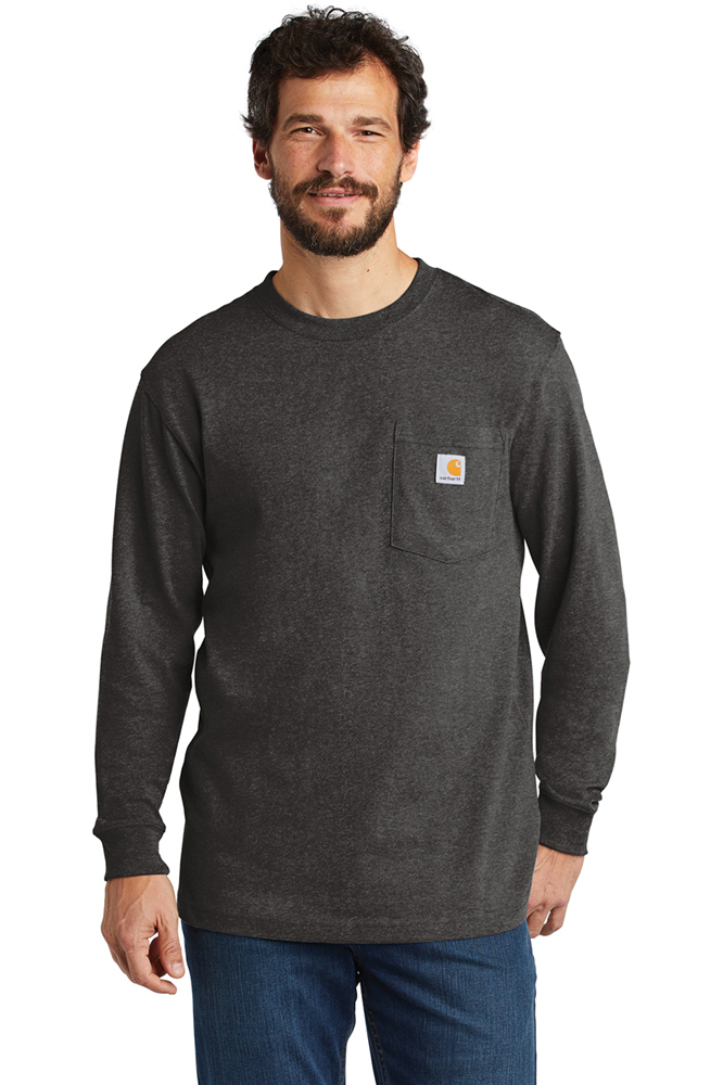 Express dække over Tilsvarende Men's Carhartt K126 Long-Sleeve Pocket T-Shirt