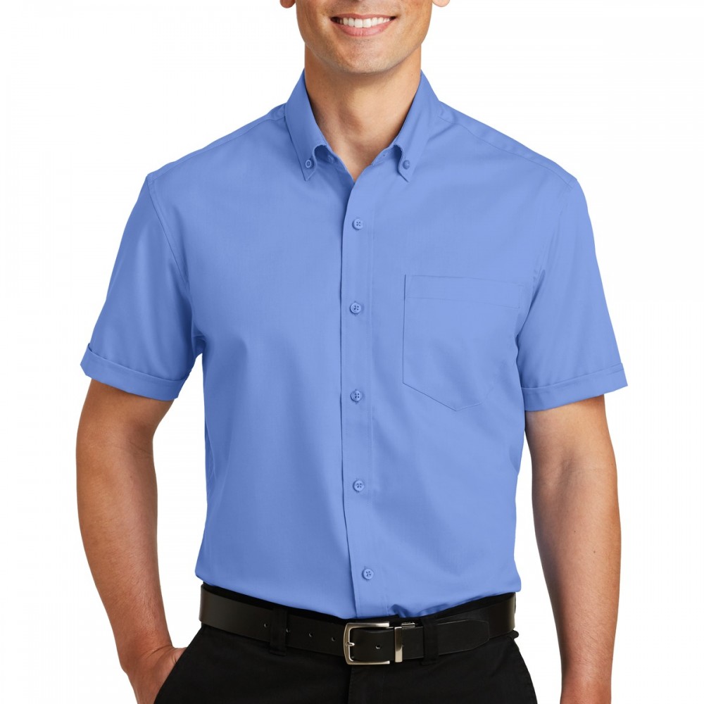 Port Authority S664 Short-Sleeve SuperPro Twill Dress Shirt