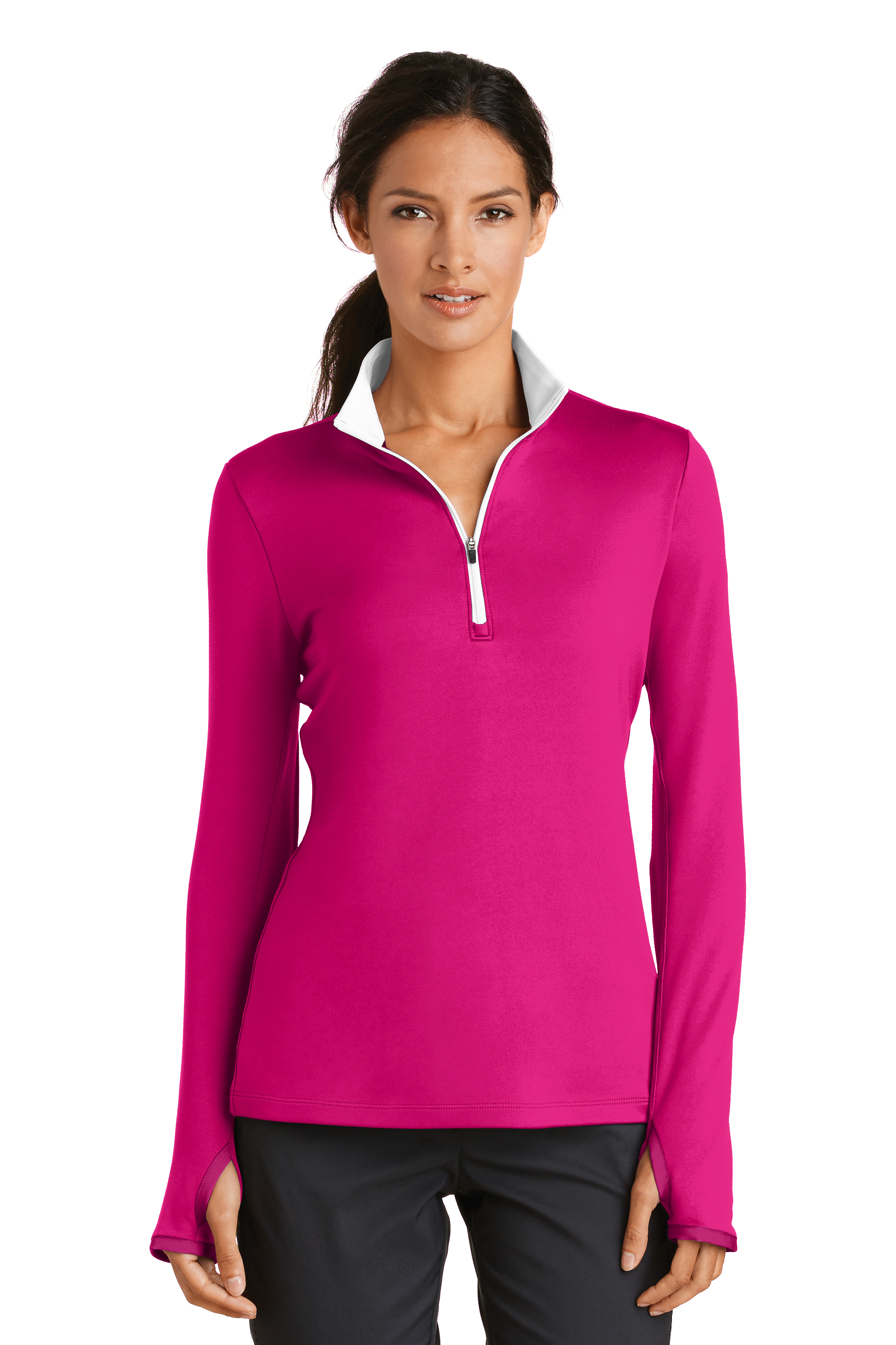 Download Nike Golf Women's Dri-FIT Stretch Half-Zip Pullover. 779796.