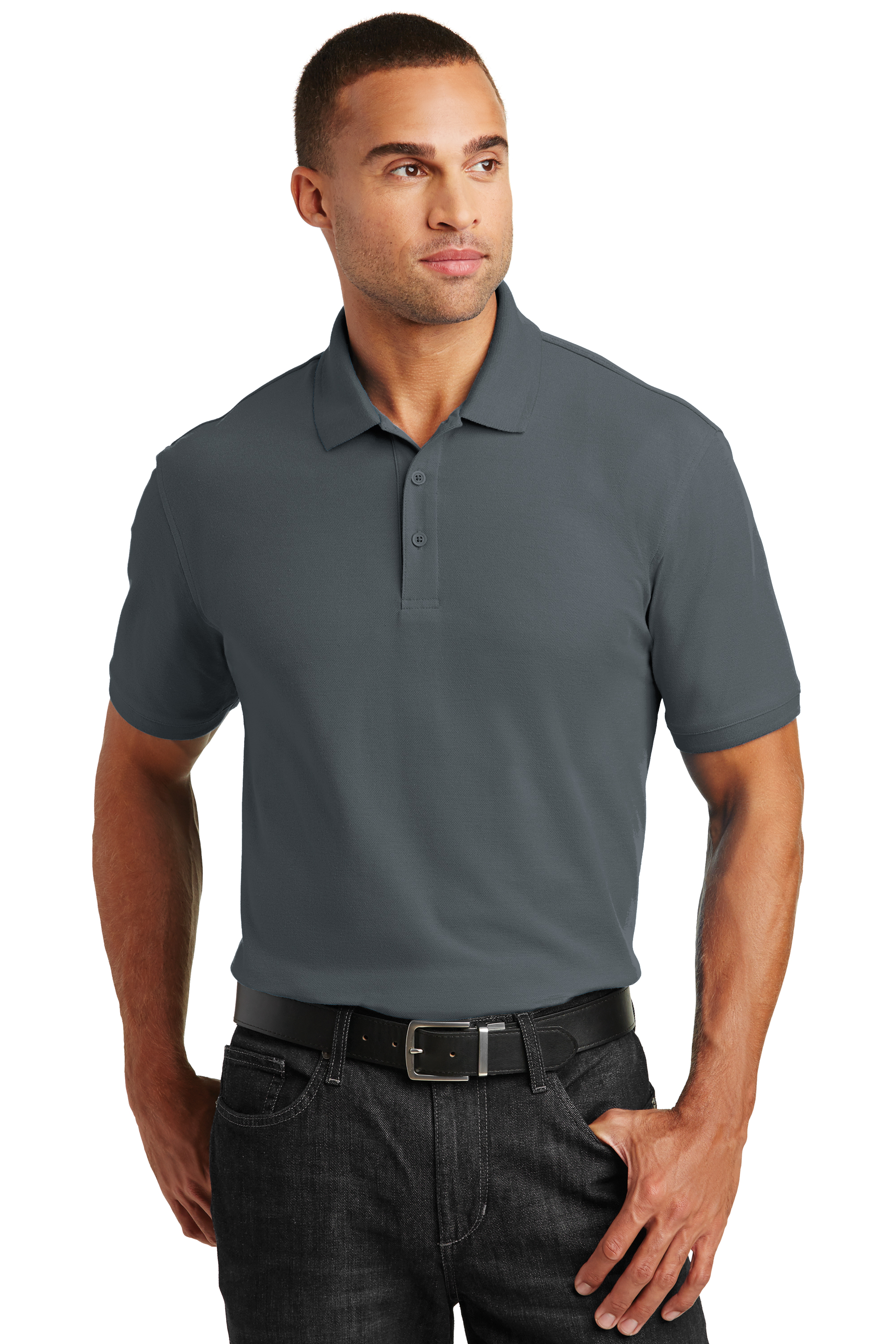 Details about   R/T Style Custom Embroidered Black/Grey Polo You Choose Size
