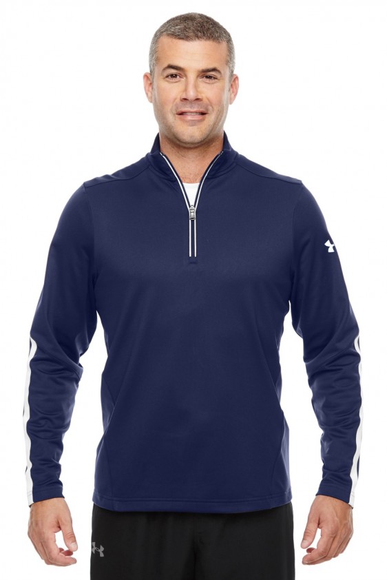 Custom Under Armour - Men's Hustle Quarter-Zip Pullover Sweatshirt