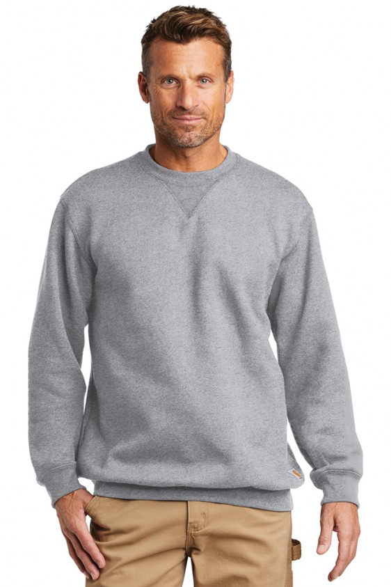 Men Grey Crew Neck Full Sleeves Casual Sweatshirt
