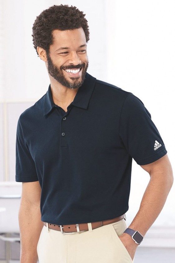 Adidas navy polo store shirts