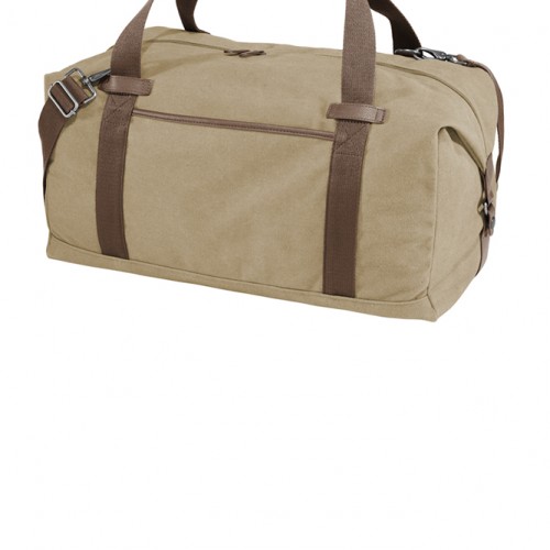 BG803 Cotton Canvas Duffel Bag - Custom Embroidery