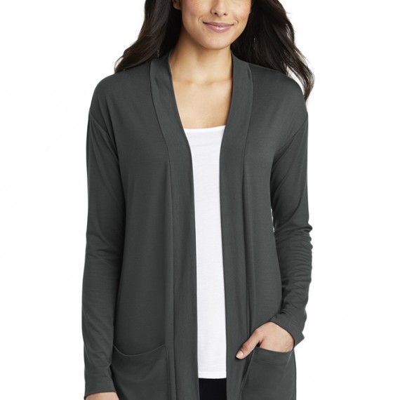 Port Authority Ladies Long Pocket Cardigan. LK5434.