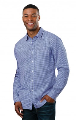 Jofemuho Mens Long Sleeve Casual Business Plaid Print Slim Button Up Dress Work Shirt 