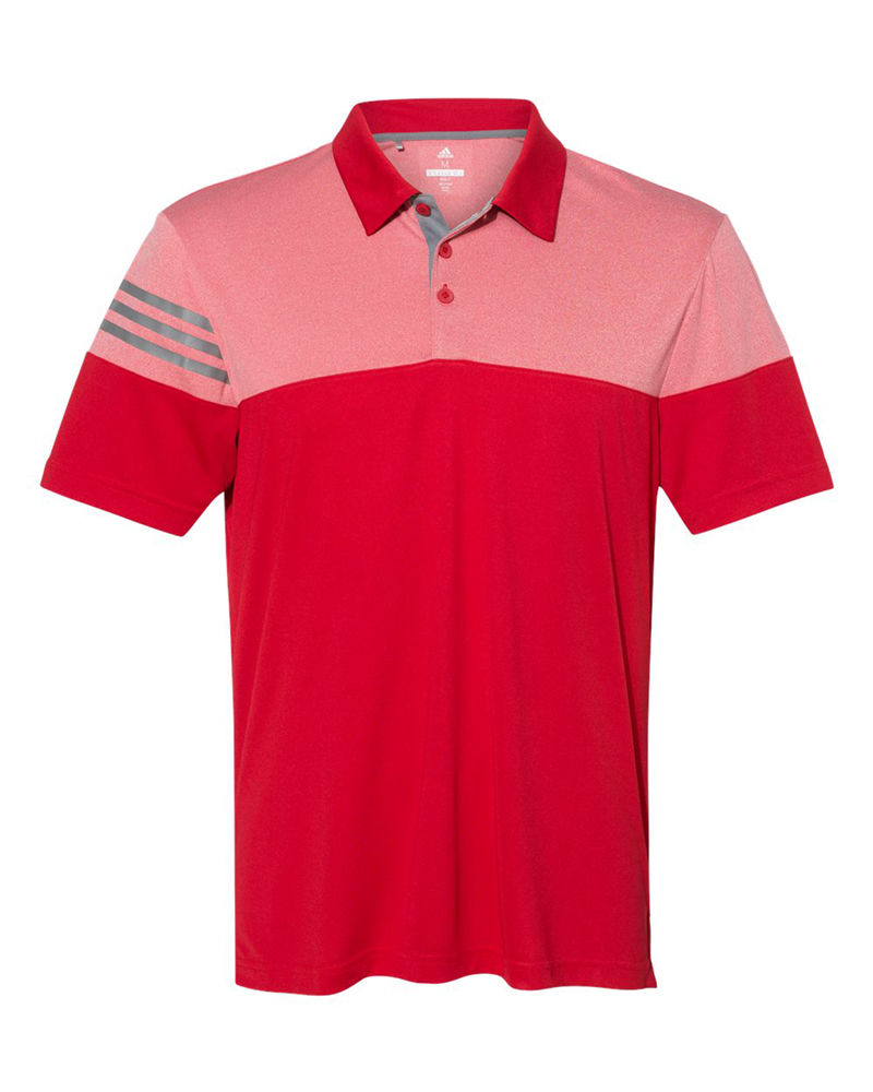 Adidas A213 3-Stripe Block Polo Shirt | Logo Shirts Direct
