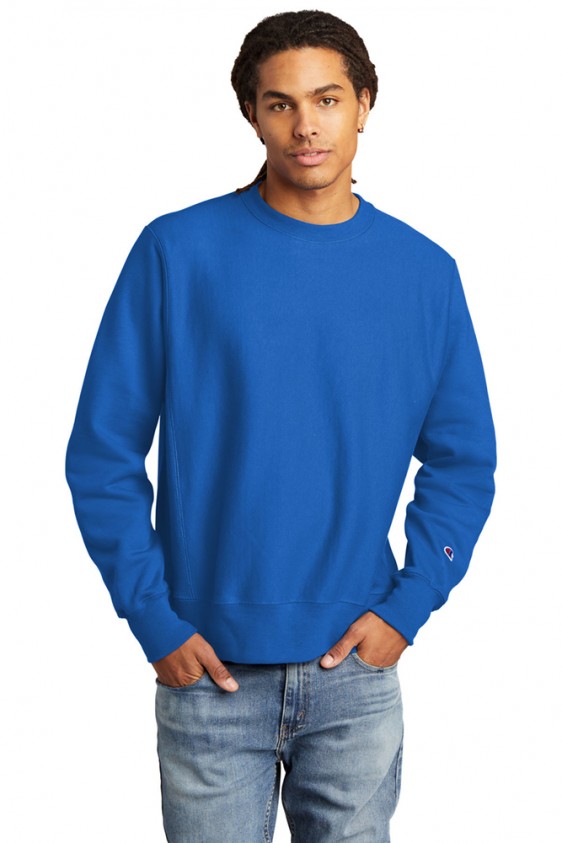 Champion blue outlet crew neck sweatshirt