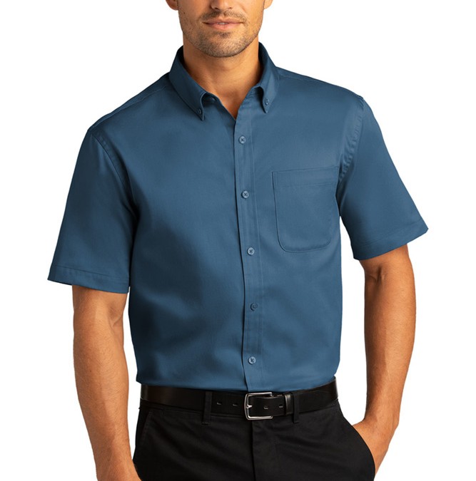 Port Authority Short Sleeve SuperPro Twill Shirt. W809