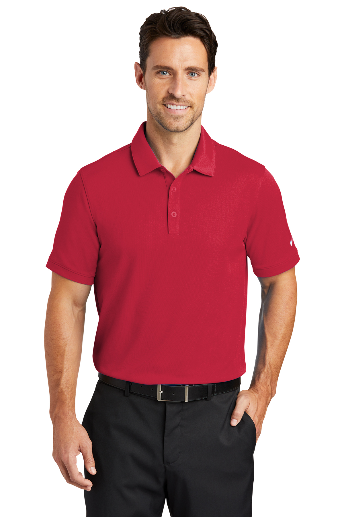 Nike Dri-FIT Modern Fit Polo -Solid Icon Pique Knit. 746099