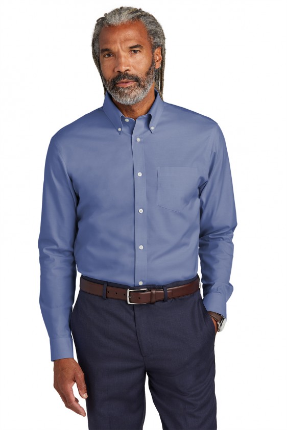 Brooks Brothers Wrinkle-Free Pinpoint Shirt.BB18000